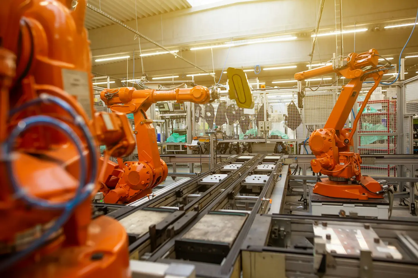 photo d'une ligne de production dans une usine